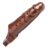 Size Matters Really Ample Brown Skin Penis Enhancer Sleeve Extra Girth Length Cock Sheath