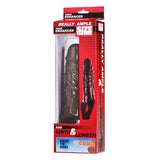 Size Matters Really Ample Brown Skin Penis Enhancer Sleeve Extra Girth Length Cock Sheath