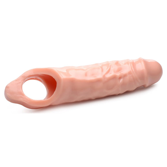 Size Matters Really Ample Penis Enhancer Sleeve Add Girth Length Big Cock Sheath