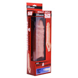 Size Matters Really Ample Penis Enhancer Sleeve Add Girth Length Big Cock Sheath