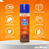 Skins Tasty Salted Caramel Seduction Flavour Water Based Lubricant Edible Vegan Natural Lube 130ml