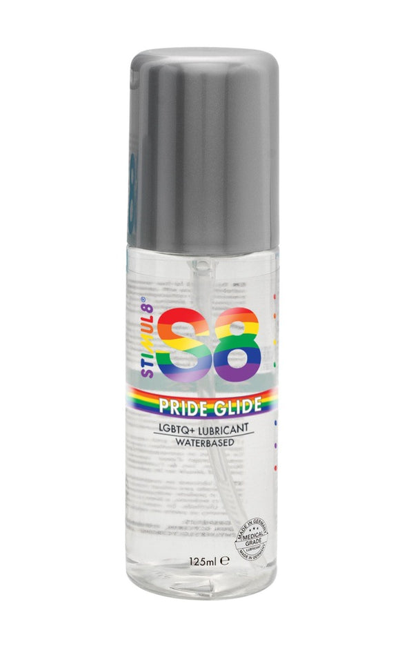 Stimul8 S8 Pride Glide LGBTQ+ Water Based Lubricant Thick Sex Toy Lube 125ml