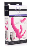 Strap U Regal Rider Vibrating Strapless Strap-On Pink Triple G Dildo Anal Beads Couples Sex Toy