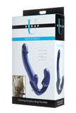 Strap U Revolver II Vibrating Strapless Strap-On Dildo Blue Penis Couples Sex Toy