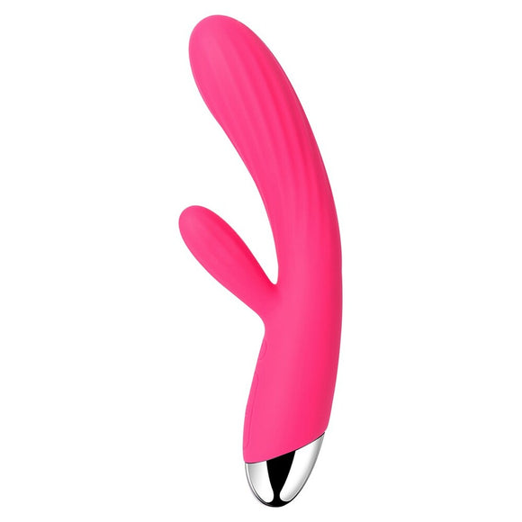 Svakom Angel Powerful Warming Vibrator G-Spot Clitoral Swirl Heat Pink Bunny Rabbit Sex Toy