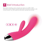 Svakom Angel Powerful Warming Vibrator G-Spot Clitoral Swirl Heat Pink Bunny Rabbit Sex Toy