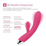 Svakom Angel Powerful Warming Vibrator G-Spot Clitoral Swirl Heat Pink Bunny Rabbit Sex Toy