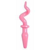 Tailz Pig Tail Pink Butt Plug Squeal Curled Cork Screw Animal Role Play BDSM Anal Toy