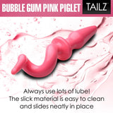 Tailz Pig Tail Pink Butt Plug Squeal Curled Cork Screw Animal Role Play BDSM Anal Toy