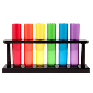 Test Tube Shooters Rack Party Alcohol Shot Glass Drinking Fun Colourful Containers