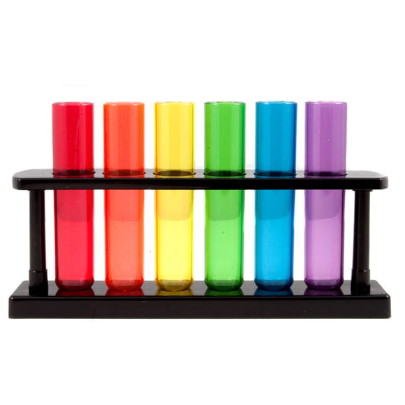 Test Tube Shooters Rack Party Alcohol Shot Glass Drinking Fun Colourful Containers