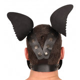 The Red Puppy Dog Mask Black Leather Ears Tongue Fetish Play BDSM Fun