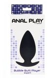 ToyJoy Bubble Butt Player Expert Plug Smooth Large Black Experienced Anal Play Sex Toy