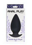 ToyJoy Bubble Butt Player Pro Plug Smooth Large Black Experienced Anal Play Sex Toy