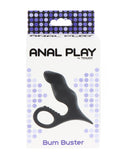 Toy Joy Bum Buster Black Butt Plug Prostate Perineum Massager Anal Sex Play
