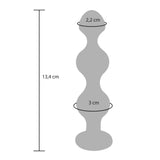 ToyJoy Diamond Star Anal Beads Silver Jewel Gem Butt Plug Large Size Backdoor Bling Sex Toy