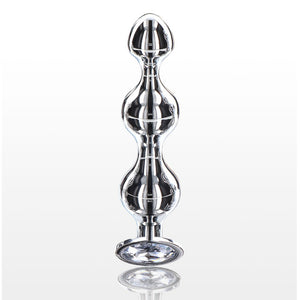 ToyJoy Diamond Star Anal Beads Silver Jewel Gem Butt Plug Medium Size Backdoor Bling Sex Toy