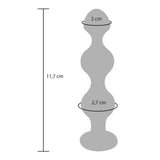 ToyJoy Diamond Star Anal Beads Silver Jewel Gem Butt Plug Medium Size Backdoor Bling Sex Toy