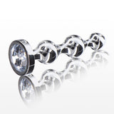 ToyJoy Diamond Star Anal Beads Silver Jewel Gem Butt Plug Small Size Backdoor Bling Sex Toy