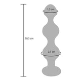 ToyJoy Diamond Star Anal Beads Silver Jewel Gem Butt Plug Small Size Backdoor Bling Sex Toy