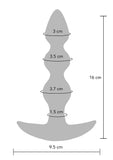 ToyJoy Buttocks The Bold Trembling Butt Plug Remote Control USB Anal Bead Vibrator Sex Toy