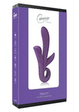 ToyJoy Caresse Trinity Triple Pleasure Vibrator Purple Silicone Play Bunny USB Sex Toy