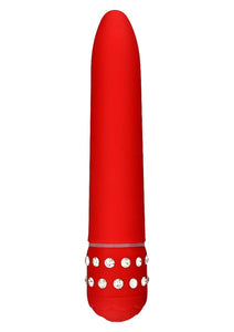 ToyJoy Diamond Red Superbe Mini Vibrator Rhinestone Crystal Gem Cute Vibe Sex Toy