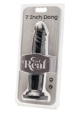 ToyJoy Get Real 7 Inch Dong Realistic Black Penis Dildo Suction Cup Cock Sex Toy