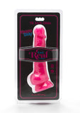 ToyJoy Get Real Happy Dicks 7.5" Pink Dildo Realistic Penis Balls Suction Cup Fun Sex Toy