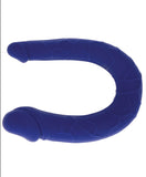 ToyJoy Realistic Mini Double Dong Blue Penetration Small U-Shape Dildo Anal Starter Toy