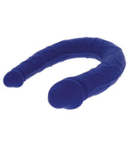 ToyJoy Realistic Mini Double Dong Blue Penetration Small U-Shape Dildo Anal Starter Toy