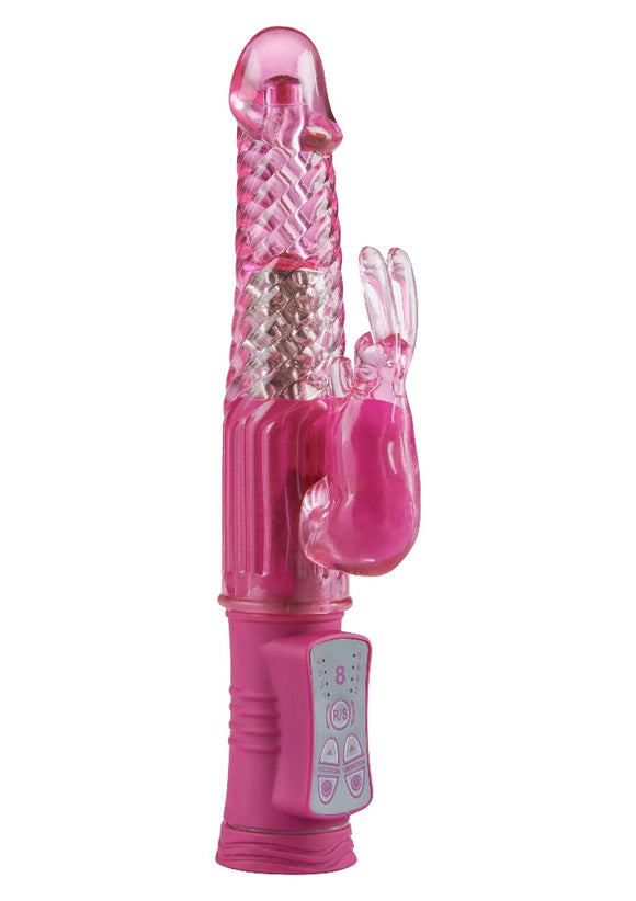 ToyJoy Thrilling Thumper Bunny Vibrator Pink Rampant Rabbit USB Rotator Best Sex Toy