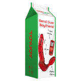 Toy Joy Bend Over Boyfriend Red Vibrating Strapless Strap-On Dildo Couples Play Sex Toy