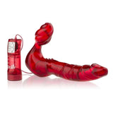Toy Joy Bend Over Boyfriend Red Vibrating Strapless Strap-On Dildo Couples Play Sex Toy