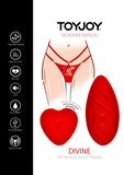 ToyJoy Divine Panty Pleaser Vibe Sexy Red Lace Heart Remote Control Vibrator Set