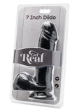 ToyJoy Get Real 7 Inch Dong Realistic Black Penis Dildo Suction Cup Cock Sex Toy
