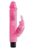 ToyJoy Knobbly Wobbly Rampant Rabbit Vibrator Studded Penis Waterproof Pink Bunny Sex Toy