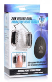 Trinity Vibes Mens Dual Vibrating Penis Head Tip Teaser Sleeve Double Bullet Vibrator