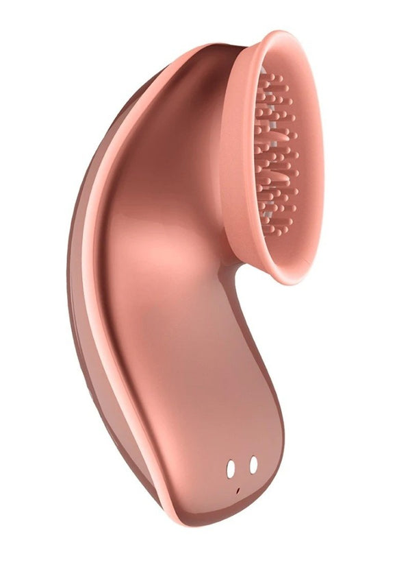 Twitch Innovation Hands Free Clit Suction Vibrator Tongue Orgasm Rose Gold Fun Oral Sex Toy
