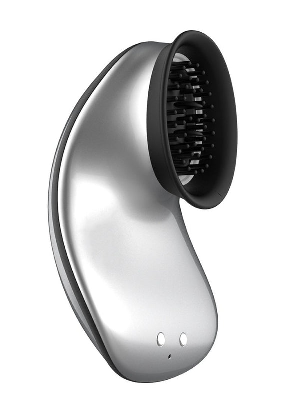 Twitch Innovation Hands Free Clit Suction Vibrator Tongue Orgasm Silver Fun Oral Sex Toy