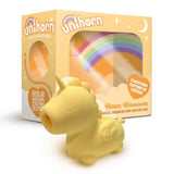 Unihorn Bean Blossom Flickering Thick Tongue Mini Yellow Unicorn Vibe Clitoral Vibrator Oral Sex Toy