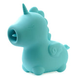 Unihorn Mount'n Peak Twirling Pointy Tongue Mini Blue Unicorn Vibe Clitoral Oral Sex Toy