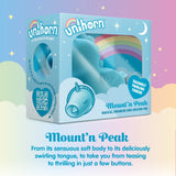 Unihorn Mount'n Peak Twirling Pointy Tongue Mini Blue Unicorn Vibe Clitoral Oral Sex Toy