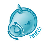 Unihorn Mount'n Peak Twirling Pointy Tongue Mini Blue Unicorn Vibe Clitoral Oral Sex Toy