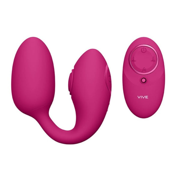 Vive Aika Vibrating Love Egg Pink Remote Control Pulse Wave Vibrator USB Sex Toy