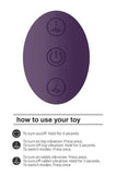 Vive Enora Purple Double Ended Wand Pulse Wave Massage Stick Vibrator USB Charge