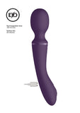 Vive Enora Purple Double Ended Wand Pulse Wave Massage Stick Vibrator USB Charge