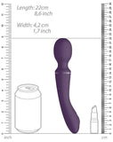 Vive Enora Purple Double Ended Wand Pulse Wave Massage Stick Vibrator USB Charge