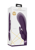 Vive Taka Automatic Inflatable Rabbit Vibrator Purple Triple Action Bunny USB Sex Toy