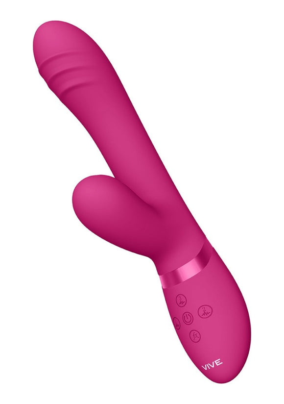 Vive Tani Finger Motion Pulse Wave Vibrator Pink G-Spot Massage Rabbit USB Sex Toy